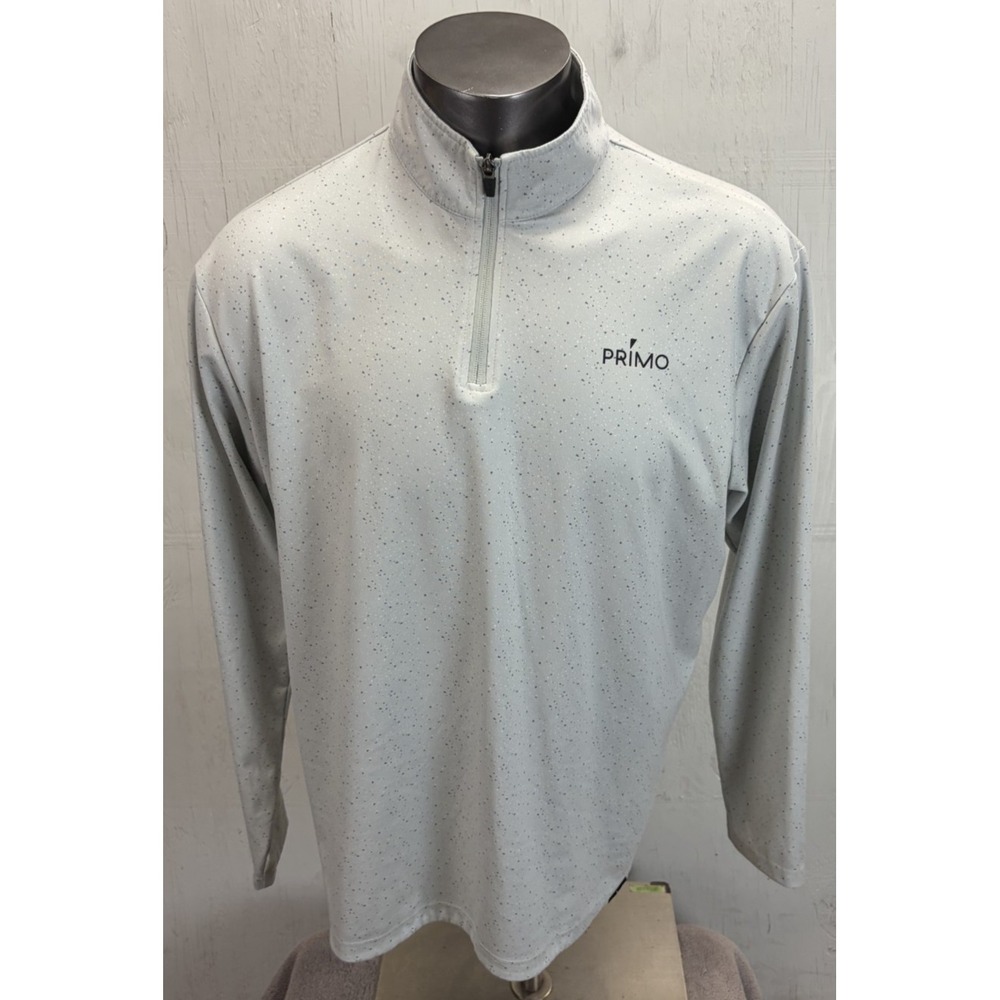 Mens Primo Golf 1/4 Zip Pullover Sweater Jacket Long Sleeve Stretch Performance